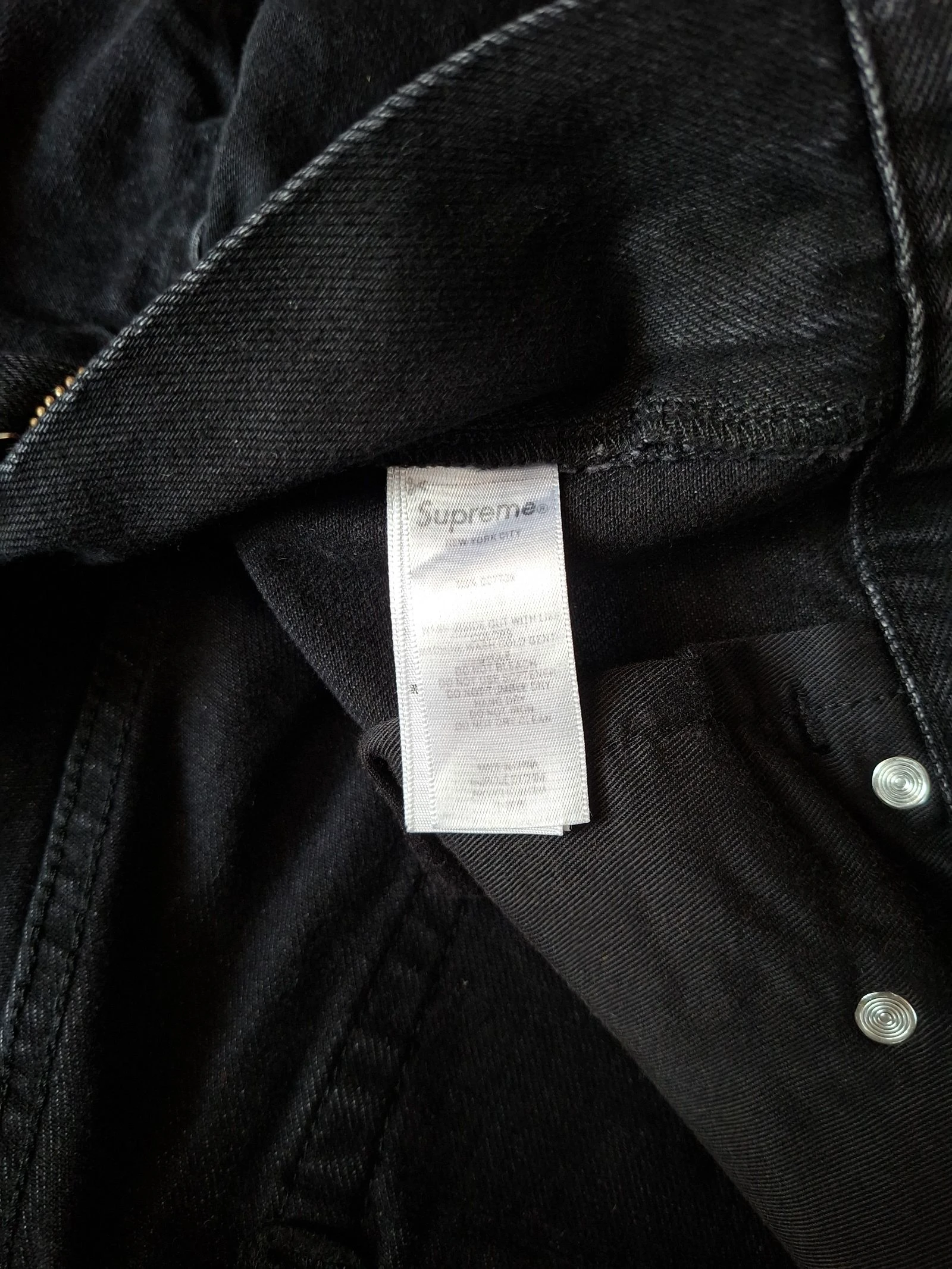 Supreme jorts vaqueros negros talla S – photo 4